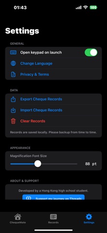 ChequeMate: Amount to Words Screenshot 4 of 5
