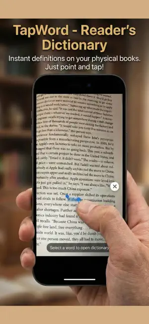 Tap Word - Reader's Dictionary screenshot 1
