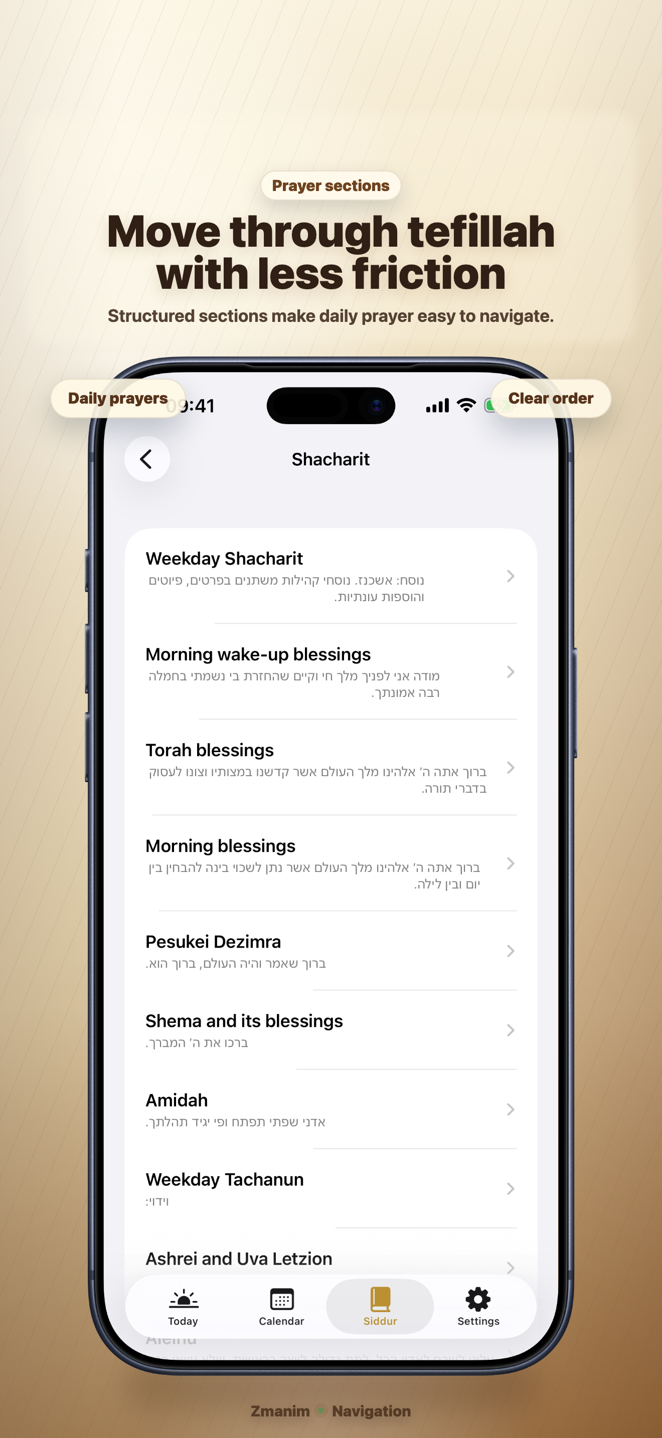 Zmanim: Siddur & Prayer Times screenshot 4