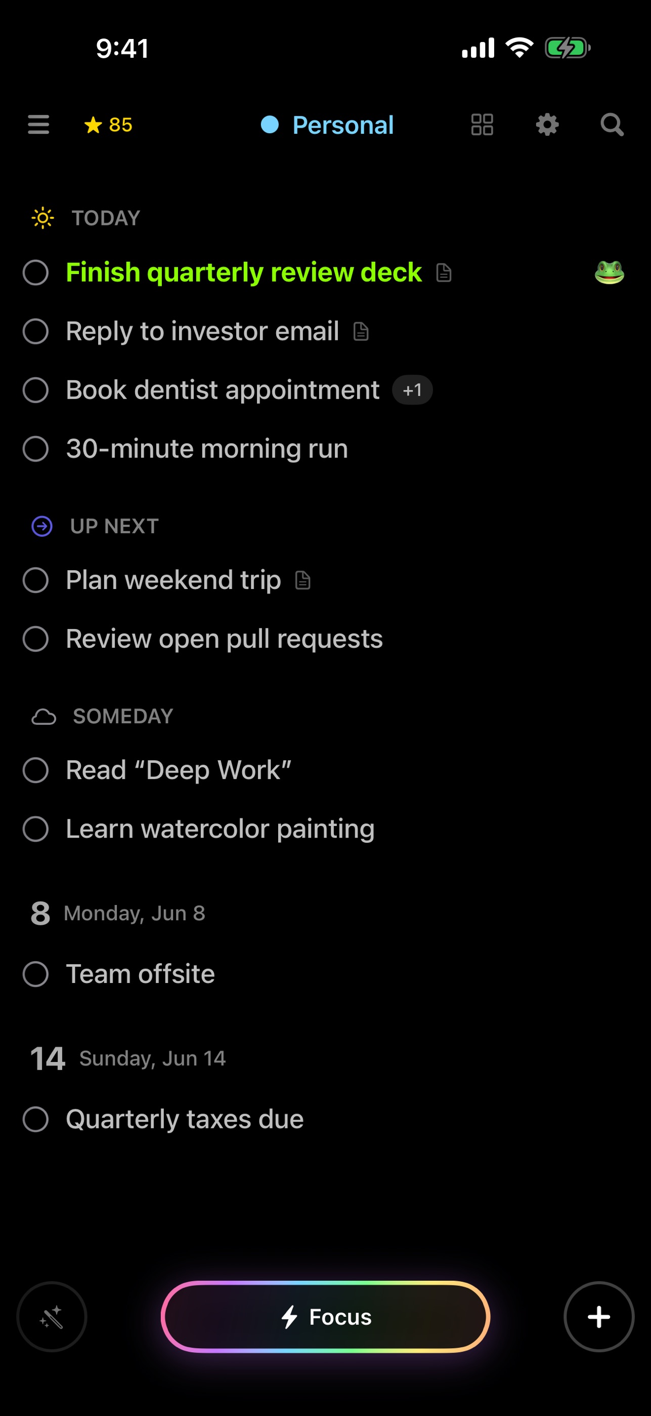 Screenshot 1 of Speed: Focus To-Do List