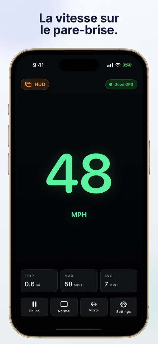 Screenshot #3 pour ClearSpeed Compteur de vitesse