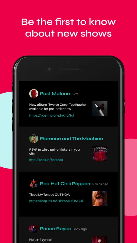 Bandsintown Concerts screenshot 6 of 8