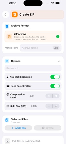 VaultZip: Unzip RAR 7Z Screenshot 4 of 6