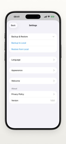 App screenshot