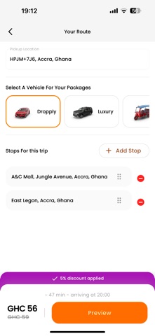 Dropply - Request A Ride iPhone screenshot