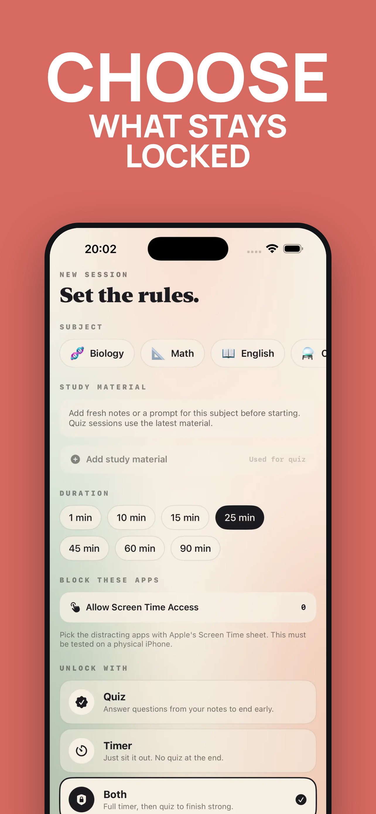 lockwork: study screen time screenshot 3