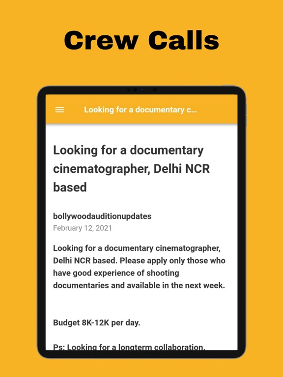 Screenshot #6 pour Bollywood Audition Updates