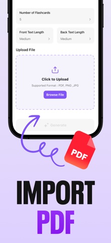AI Quiz Maker : AI Flashcards iPhone screenshot