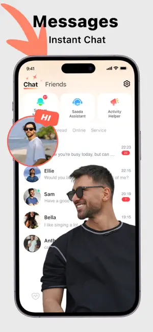 Saada - Chat & Party Live screenshot 4