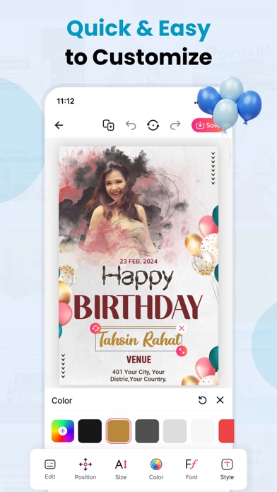 Invitation Maker & Card Maker Screenshot