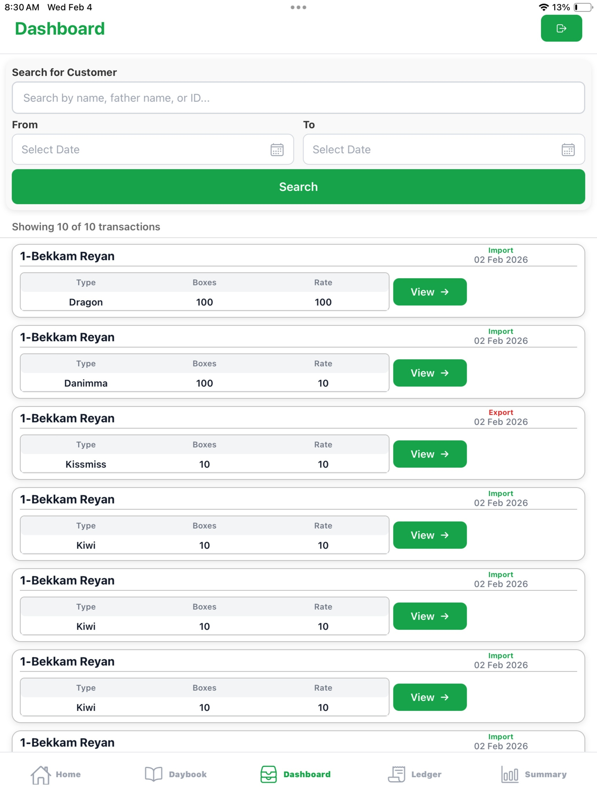 Fruit Market App
