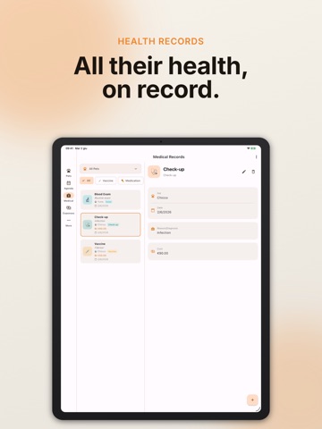 PetDiary - Pet Health Tracker iPad screenshot