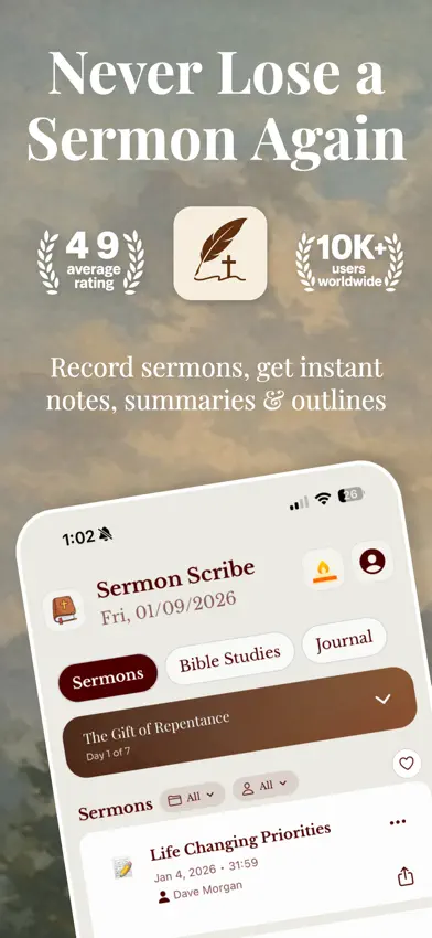 Sermon Scribe: Bible Notetaker screenshot 1