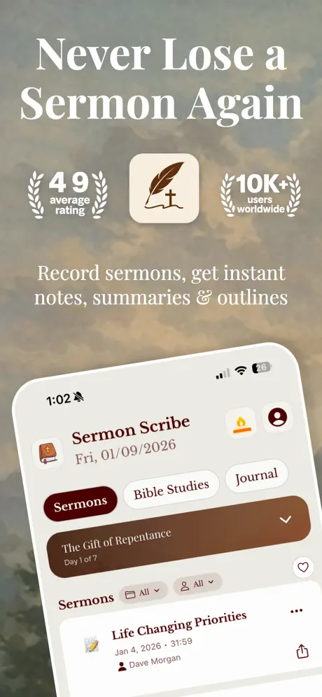 Sermon Scribe: Bible Notetaker screenshot 1 of 6