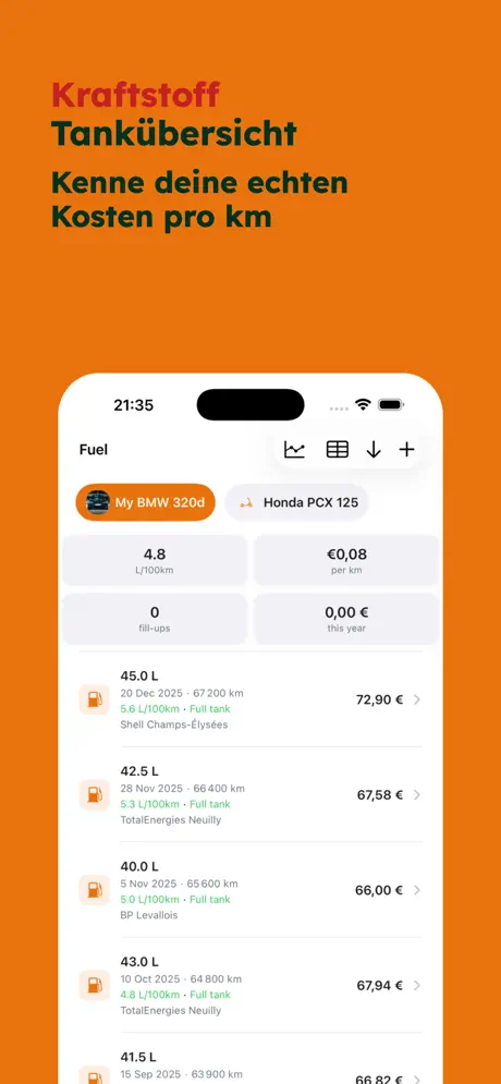 AutoLog — Wartungsheft — iPhone-Screenshot 4