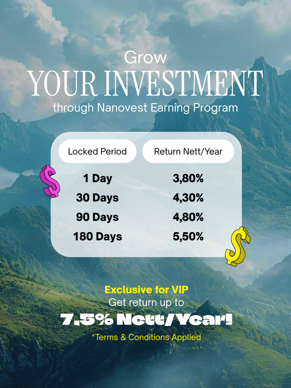 Nanovest: Buy Bitcoin, Crypto iPad screenshot 8 - Finance app