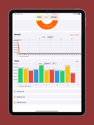 Expenses & Budget Manager iPad screenshot