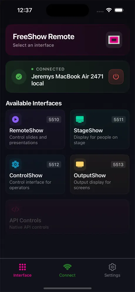 FreeShow Remote screenshot 2