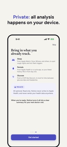 Notice: Perimenopause Tracker Screenshot 8 of 8