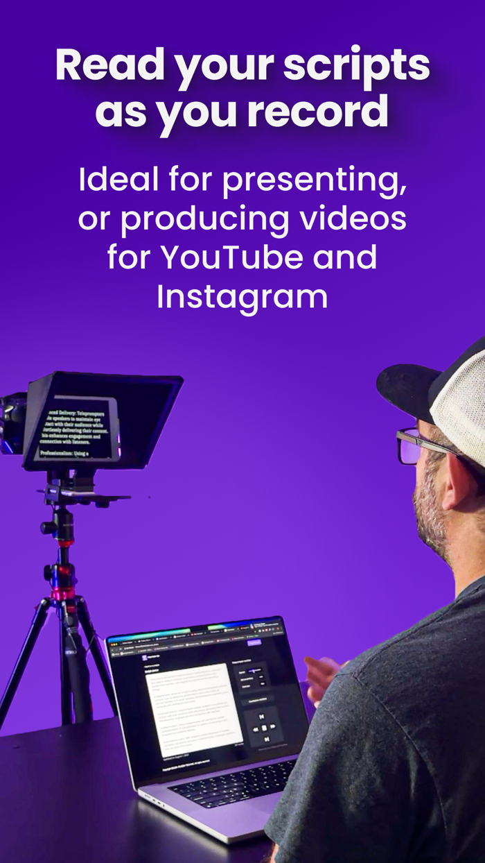 Telepromptly for video creator