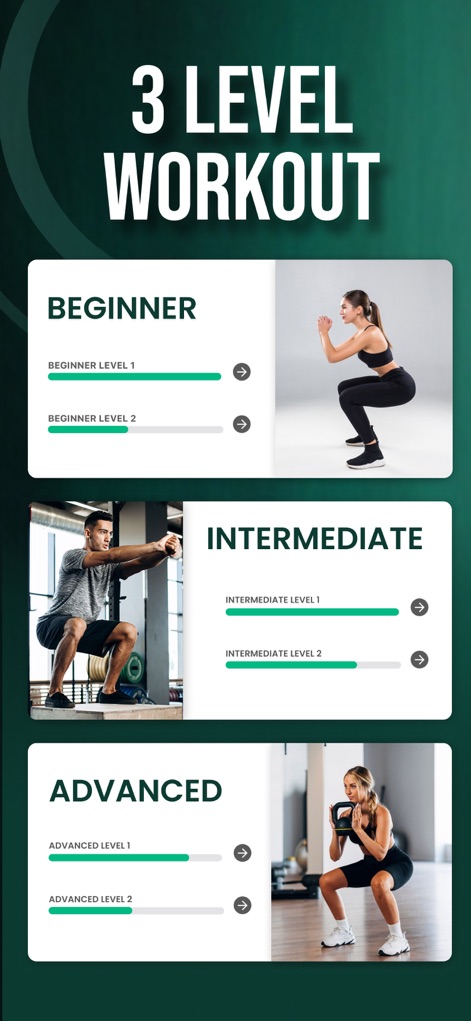 30 Day Squat Challenges - Health & Fitness App | MWM