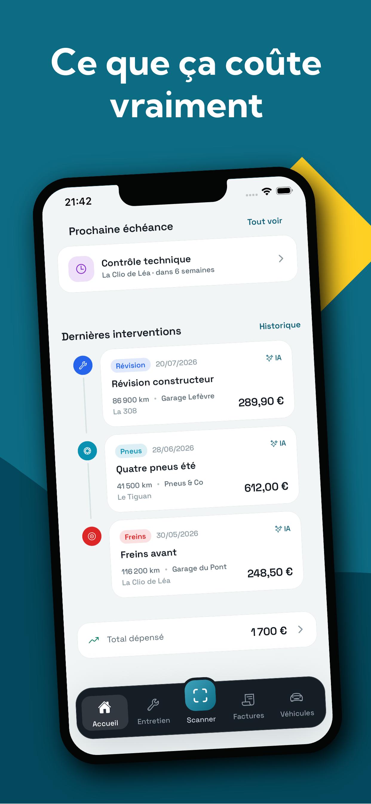 Kiloméo – Entretien auto IA screenshot 5