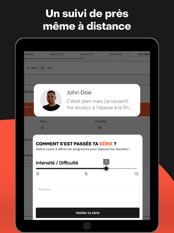 FitDistance iPad screenshot 2 - Sports app