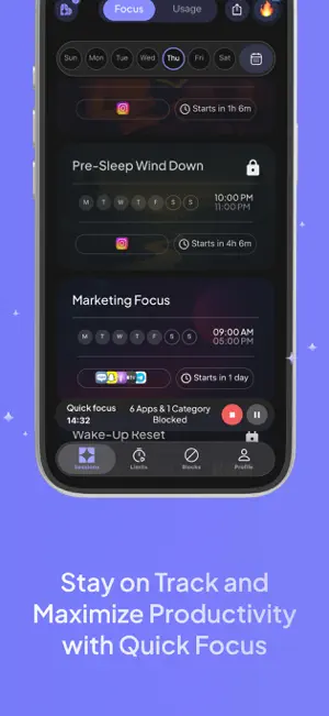 blissio.AI Focus & App Blocker screenshot 3