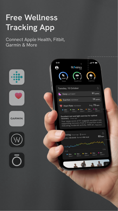 fitMetrics: Health Tracker iPhone screenshot 3 - Health & Fitness app
