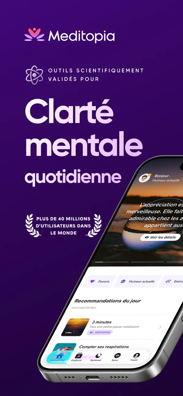 Screenshot #1 pour Meditopia: Méditation, Sommeil