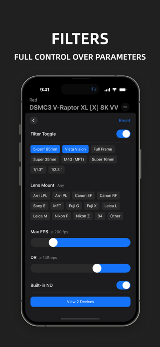 DPBOX:Cam&Lens Specs,Data Calc Screenshot 9 of 10