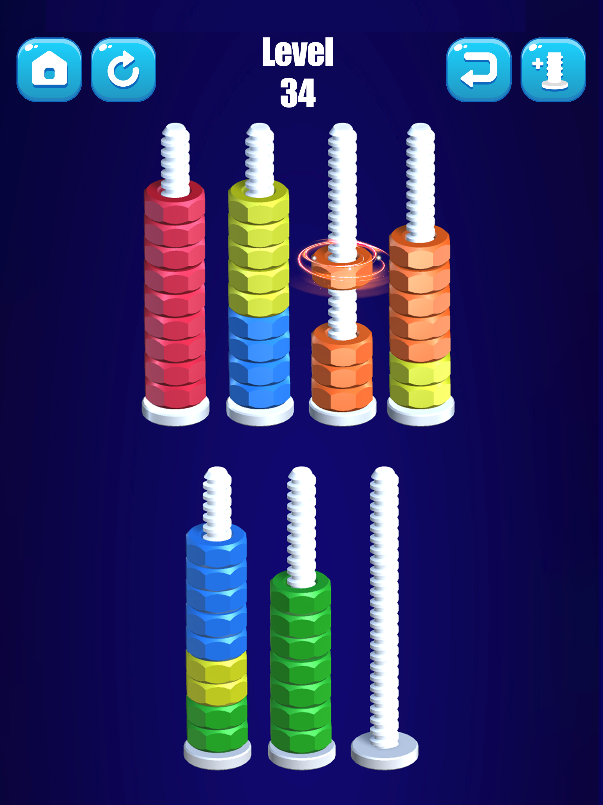 Nuts Sort: Nuts & Bolts Puzzle