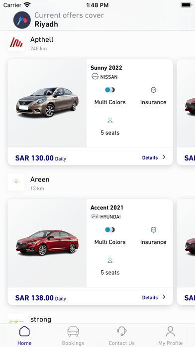 AJER Rent A Car Screenshot