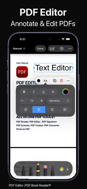 PDF Editor ,PDF Book Reader ® screenshot 1