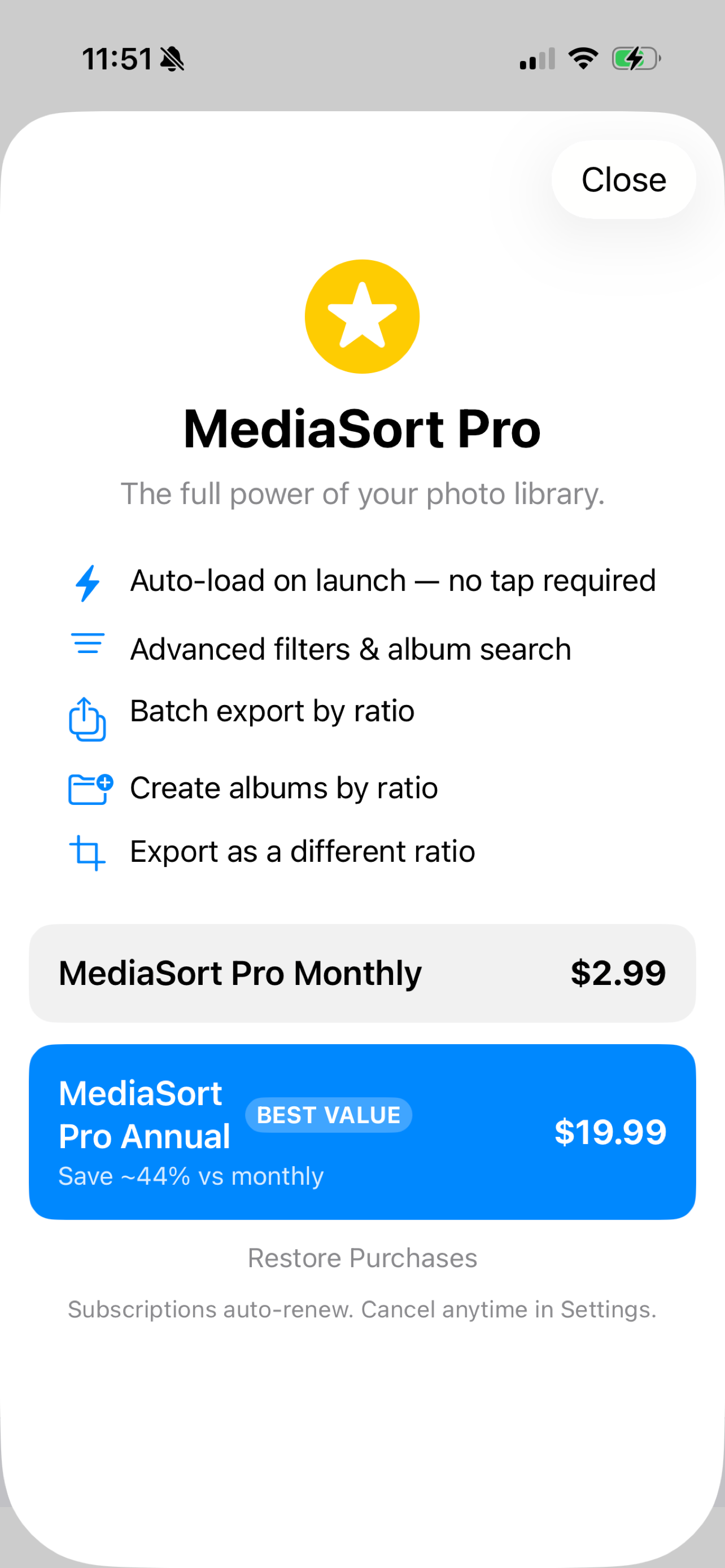 MediaSort-Aspect Ratio Sorter