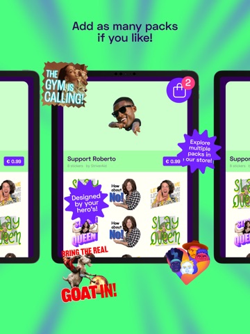 MyStickers-Menoki iPad screenshot