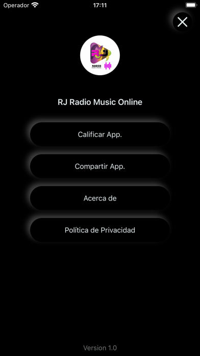 RJ Radio Music Online Screenshot