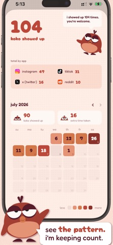 kokopi: screen time + focus screenshot