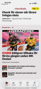 Arbetarbladet Nyhetsapp screenshot