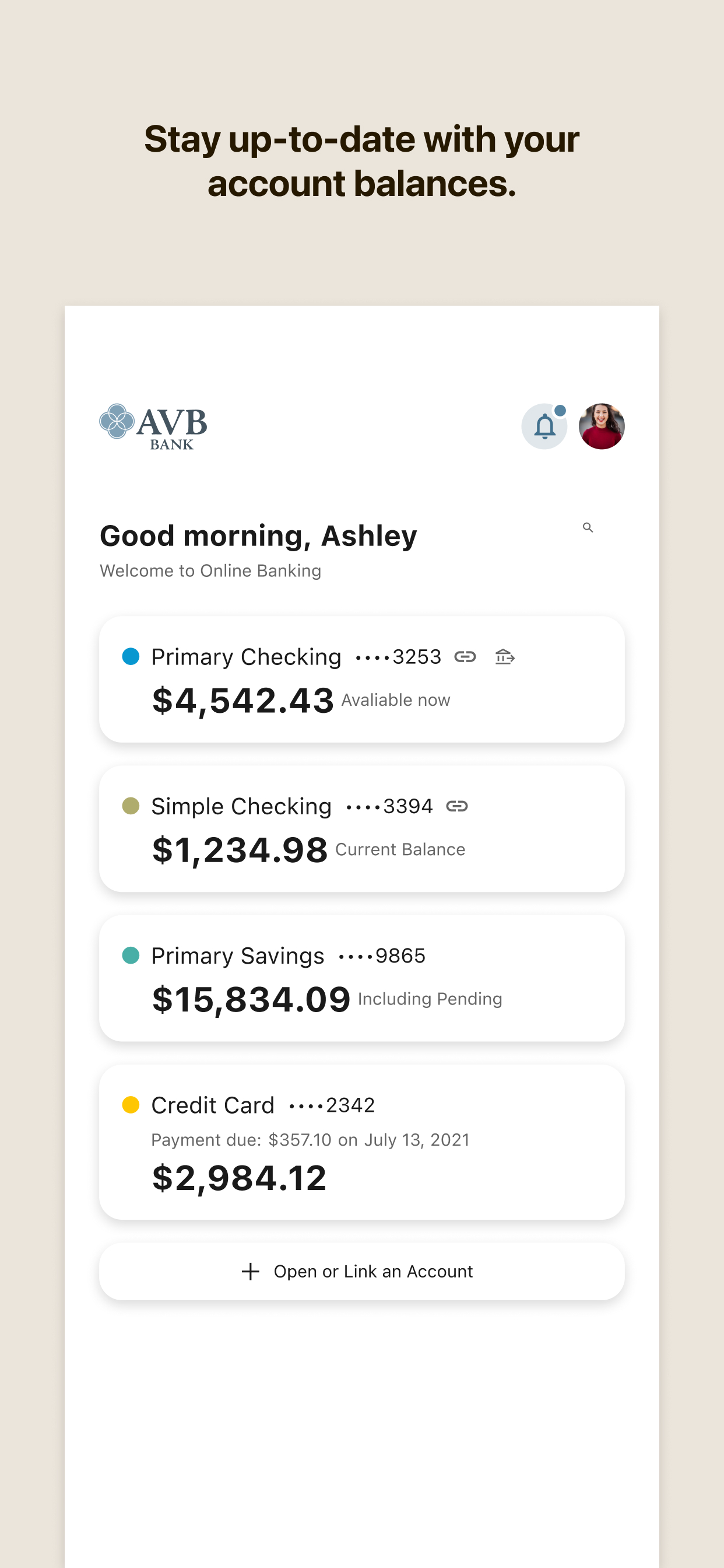 AVB Bank screenshot 2