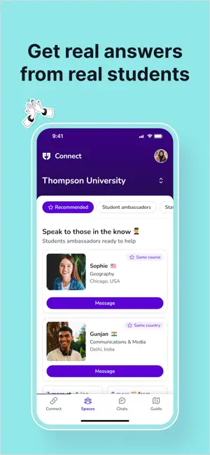 Unibuddy iPhone screenshot 1