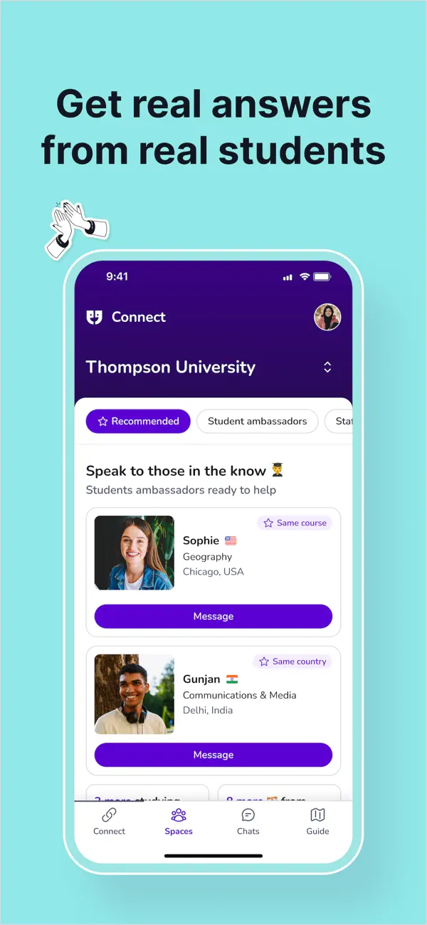 Screenshot #1 pour Unibuddy