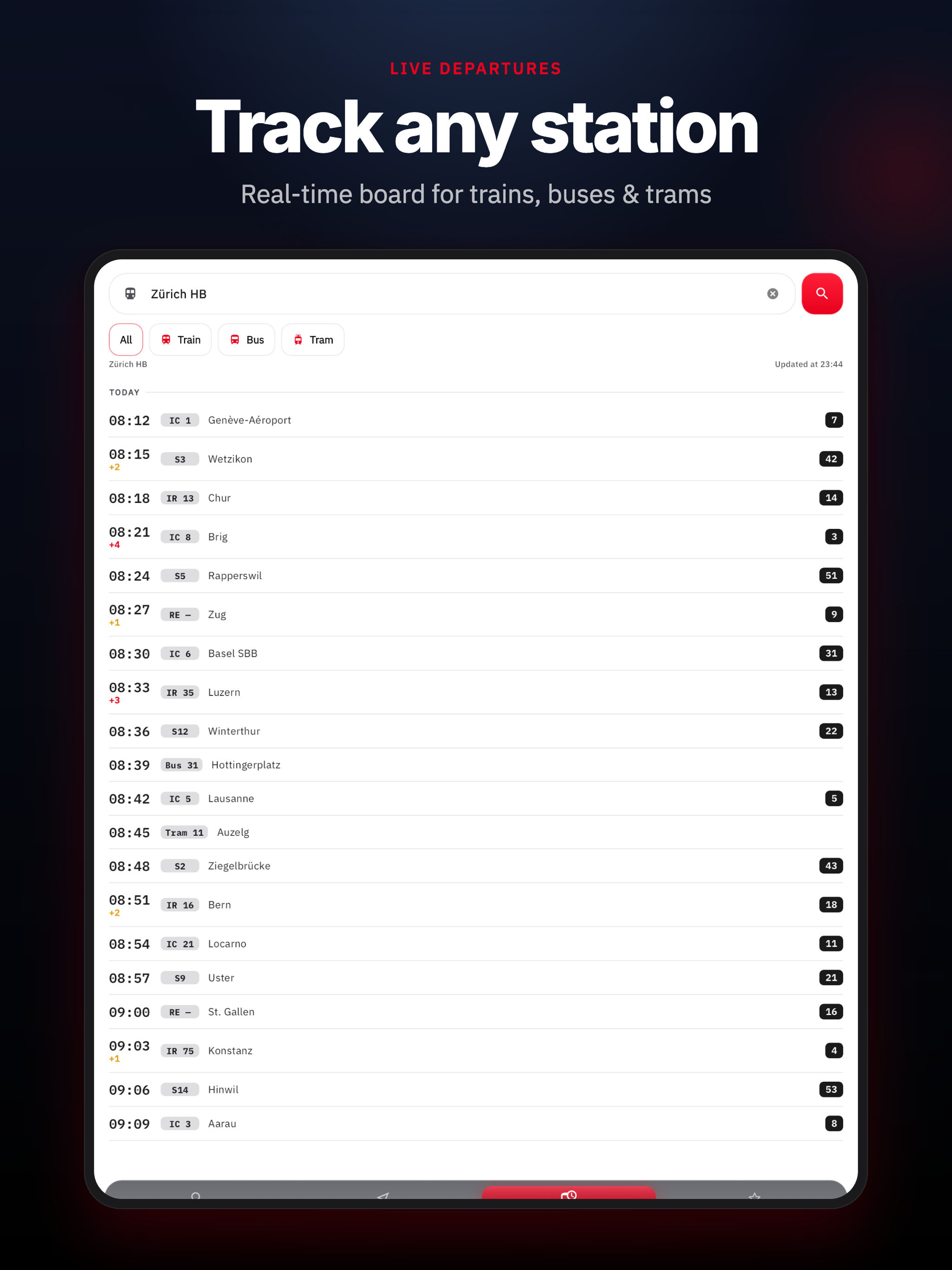 Swiss Transport: Timetable screenshot 10