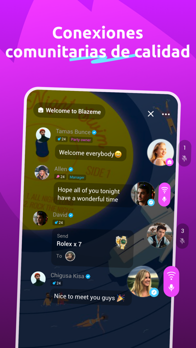 BlazeMe - Friends online iPhone screenshot 3