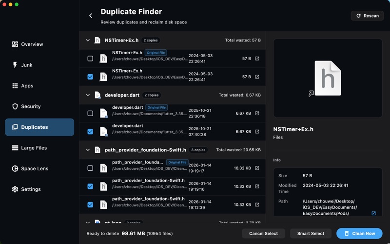App screenshot