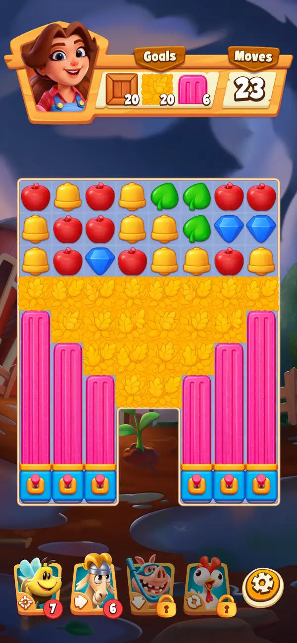 Hay Day Match iOS Mod IPA screenshot 1 - iOS game interface