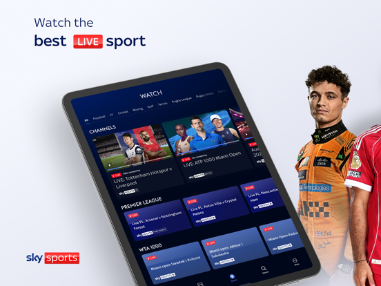 Sky Sports iPad screenshot 1
