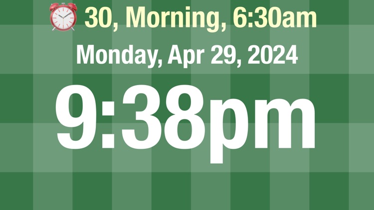 Alarm clock 2024 Strong type