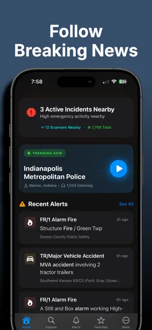 Police Scanner: Crime Radar iPhone screenshot 4