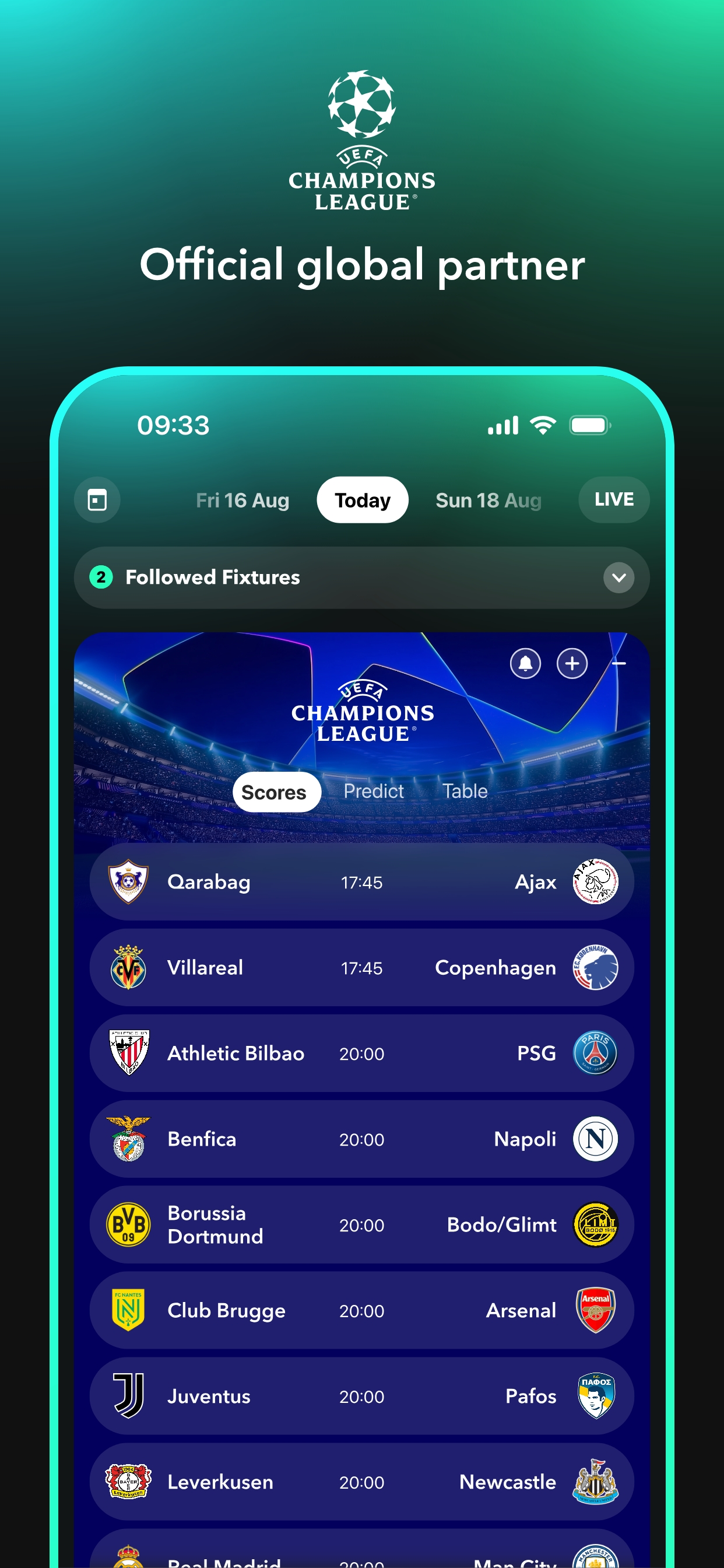 FollowScores: Live Scores